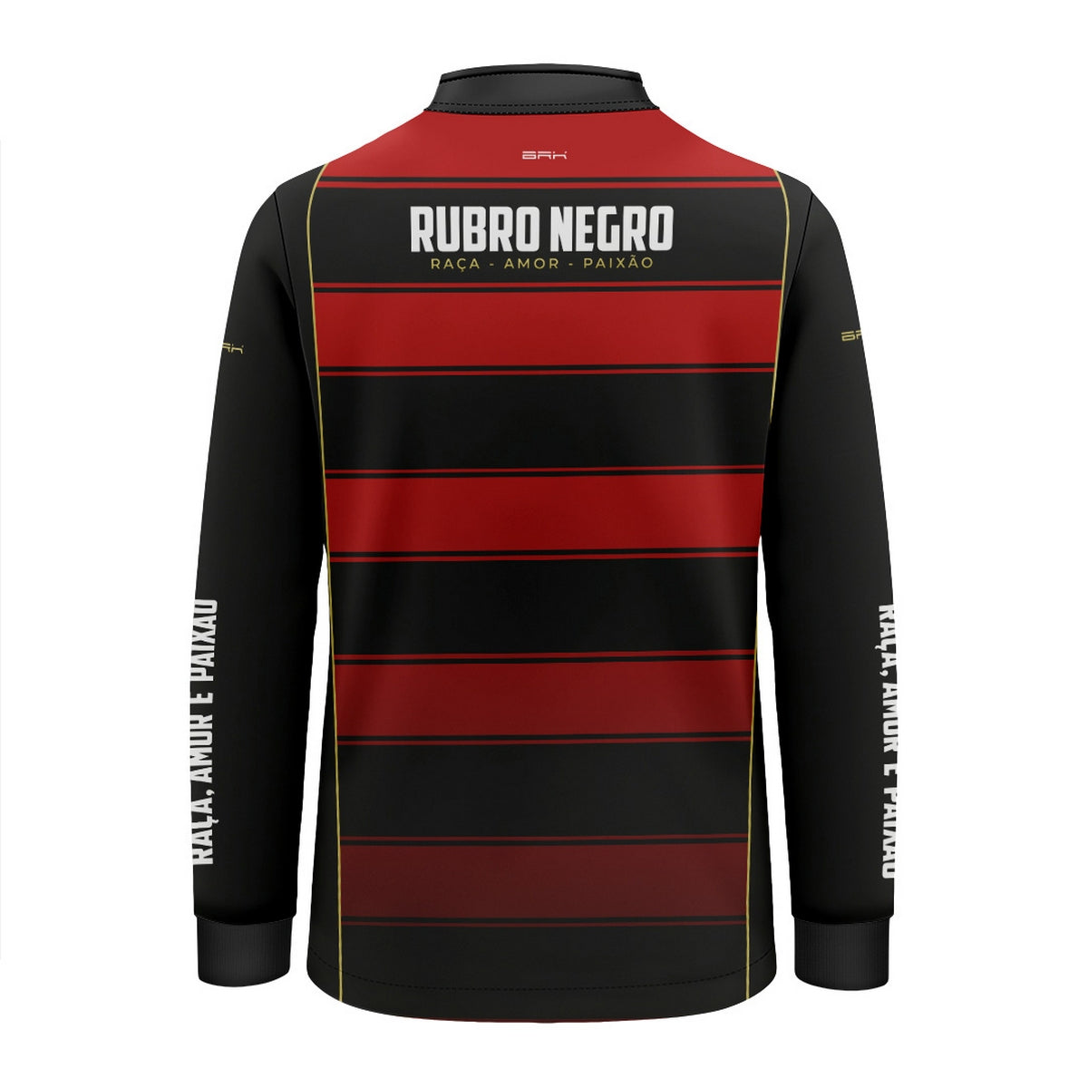 Camisa Infantil Brk Rubro Negro Vermelho e Preto com Proteção UV50