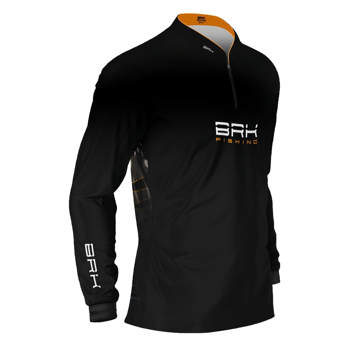 Camisa de Pesca Brk Azul Halloween Abobora e Barco com Proteção UV50