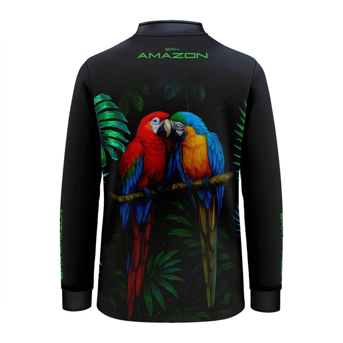 Camisa de Pesca Infantil Brk Amazon Casal de Araras com Proteção UV50
