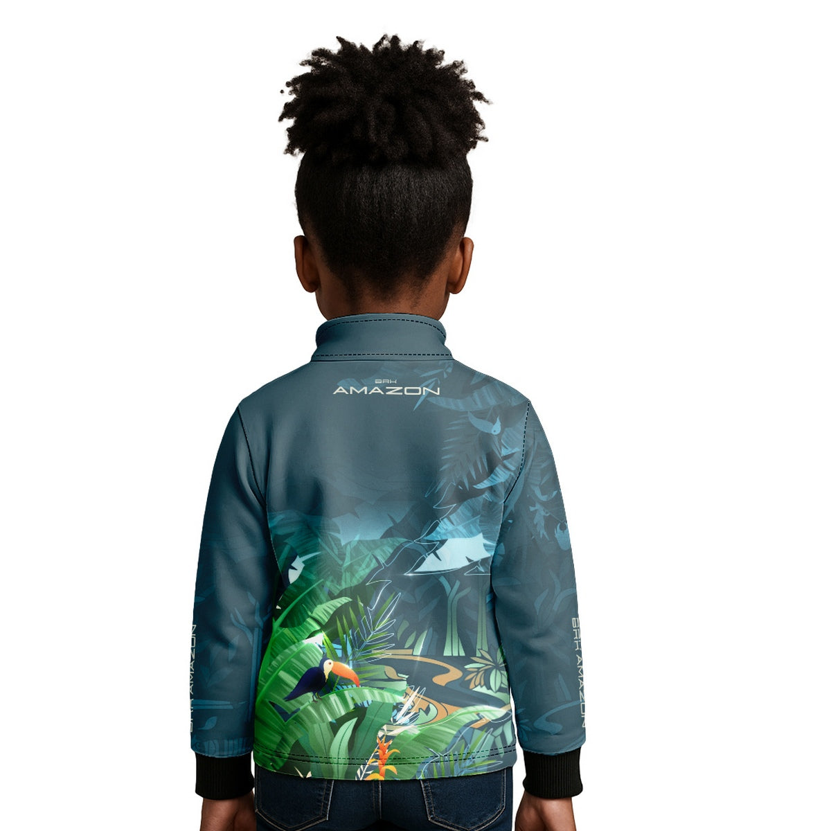 Camisa de Pesca Infantil Brk Amazon Fauna e Flora com Proteção UV50