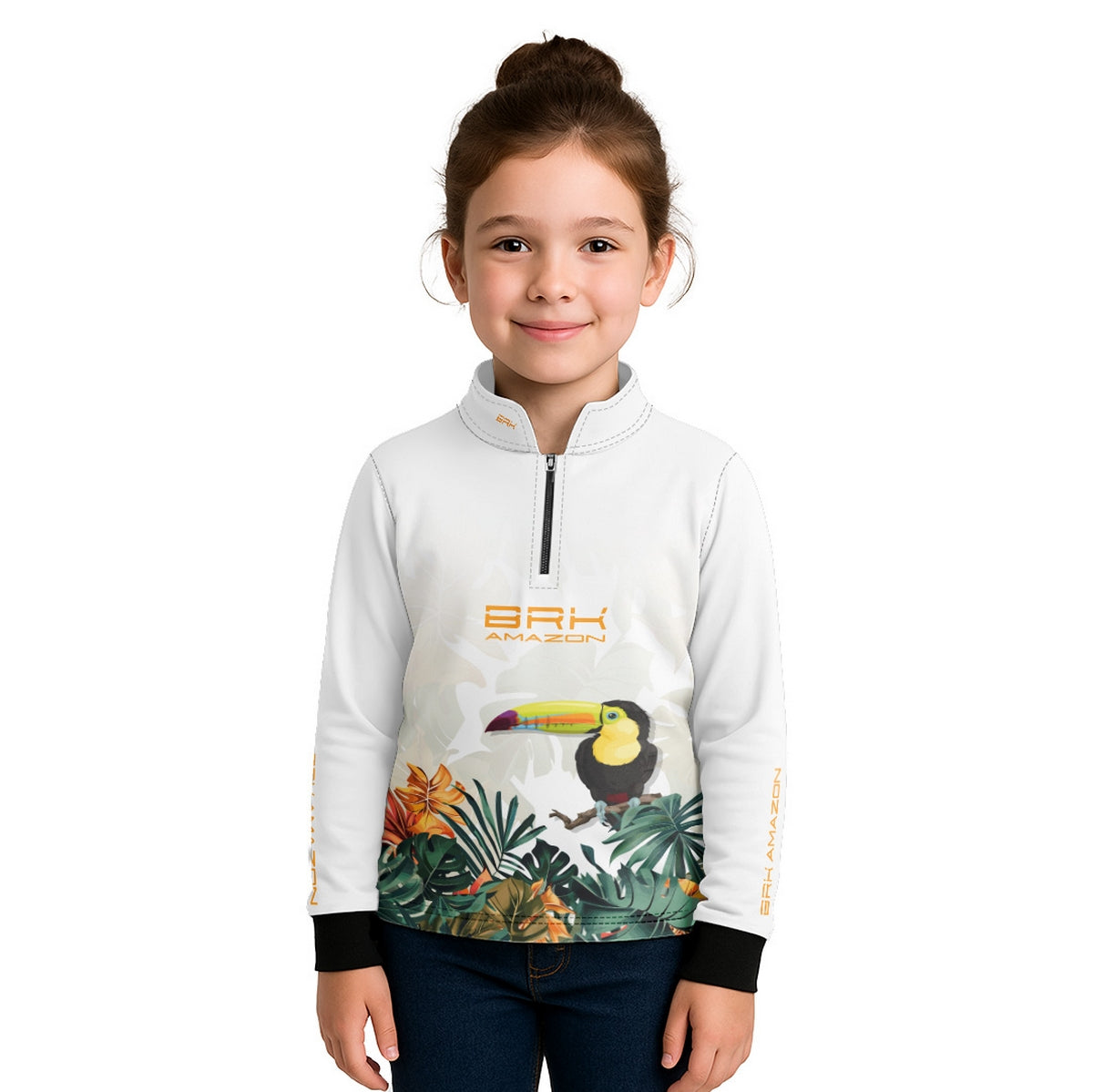 Camisa de Pesca Infantil Brk Amazon Tucano com Proteção UV50