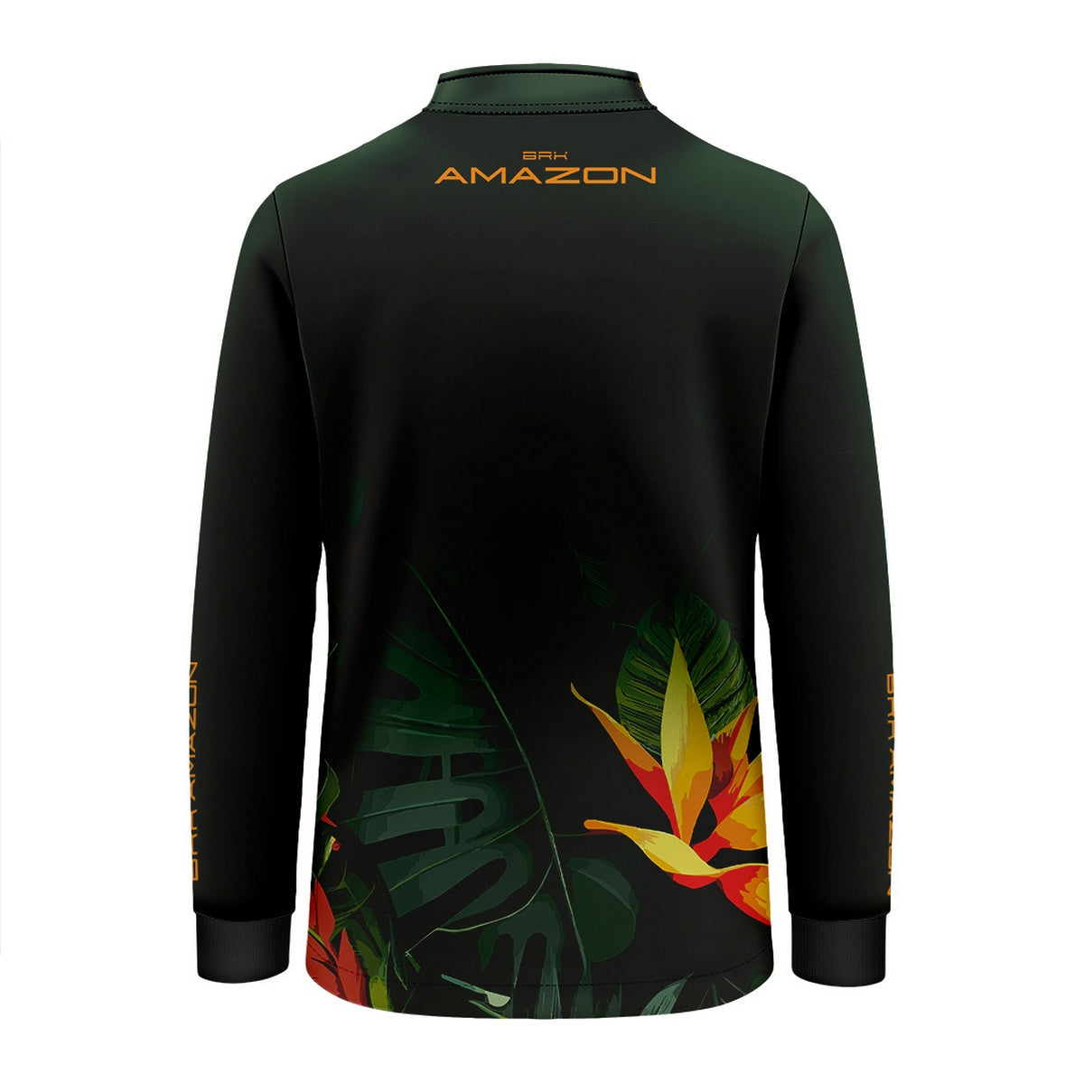 Camisa de Pesca Infantil Brk Amazon Verde Folhagem com Proteção UV50