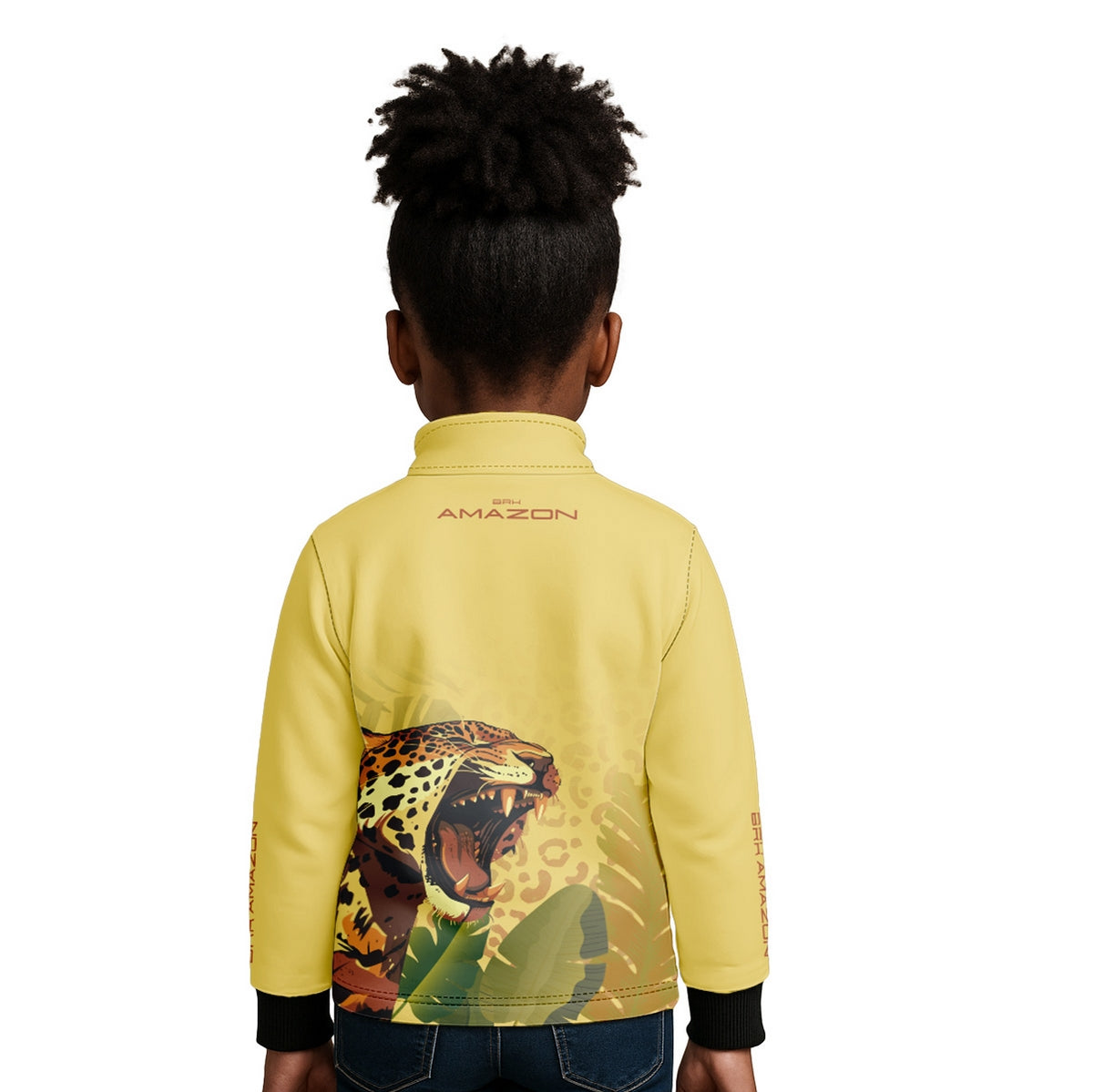 Camisa de Pesca Infantil Brk Amazon Onça com Proteção UV50