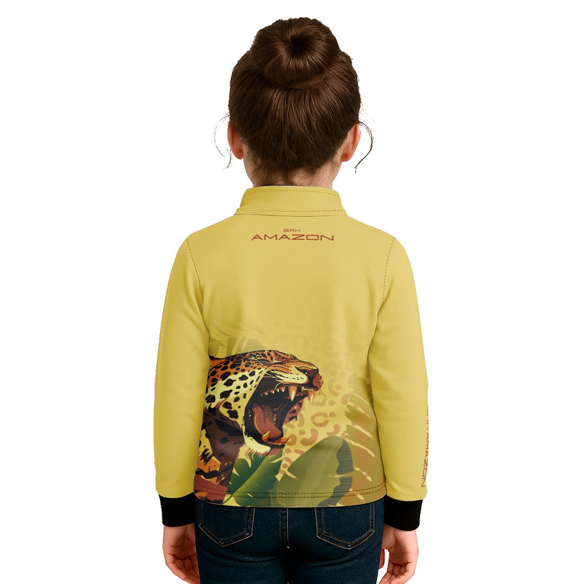 Camisa de Pesca Infantil Brk Amazon Onça com Proteção UV50