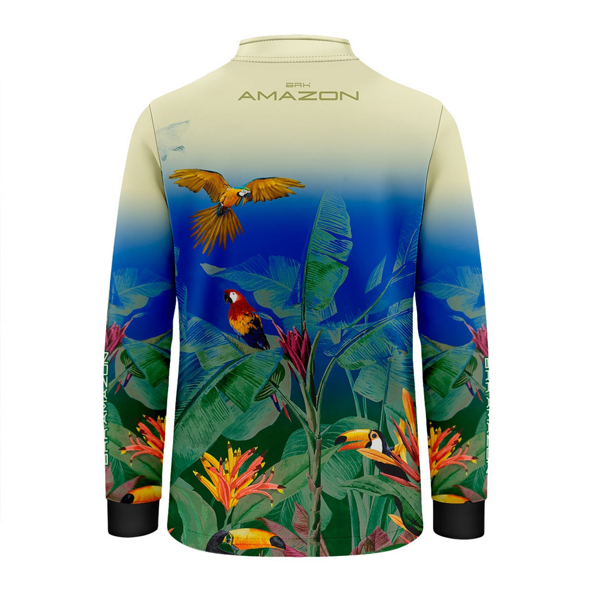 Camisa de Pesca Infantil Brk Amazon Araras e Tucanos com Proteção UV50