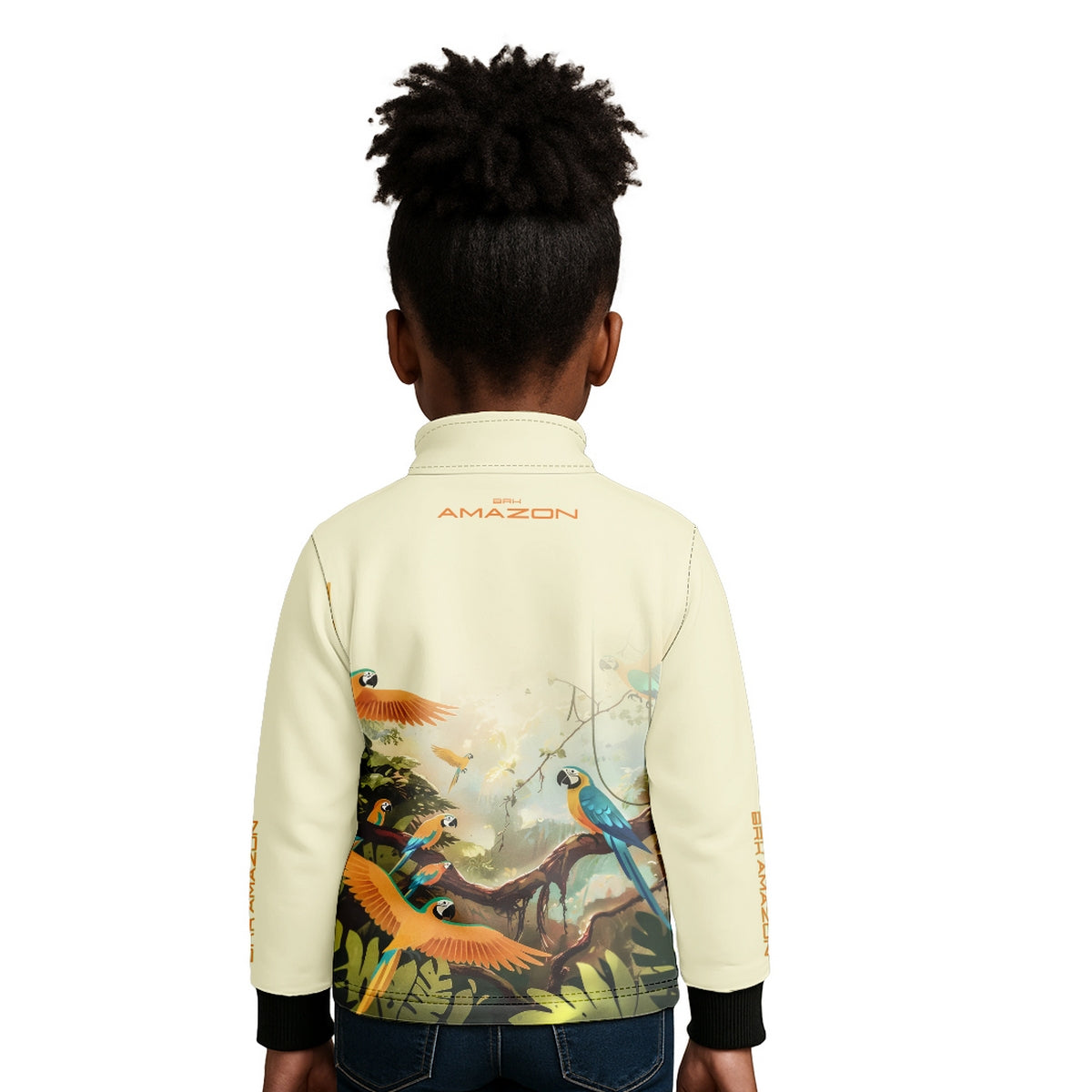 Camisa de Pesca Infantil Brk Amazon Araras com Proteção UV50
