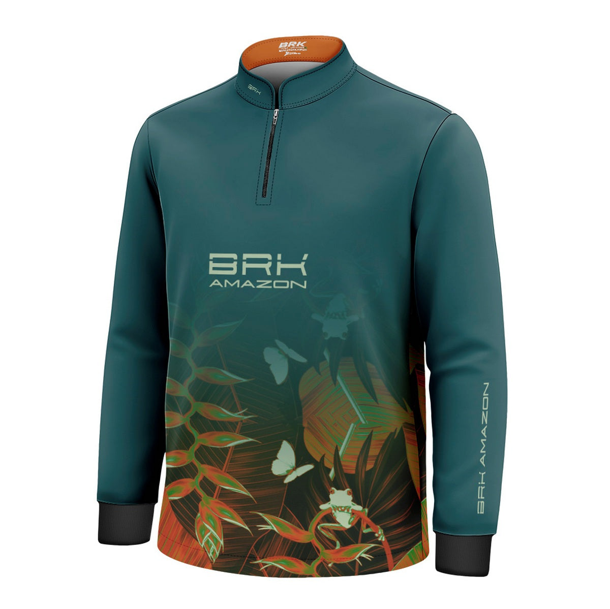 Camisa de Pesca Infantil Brk Amazon Folhas com Proteção UV50