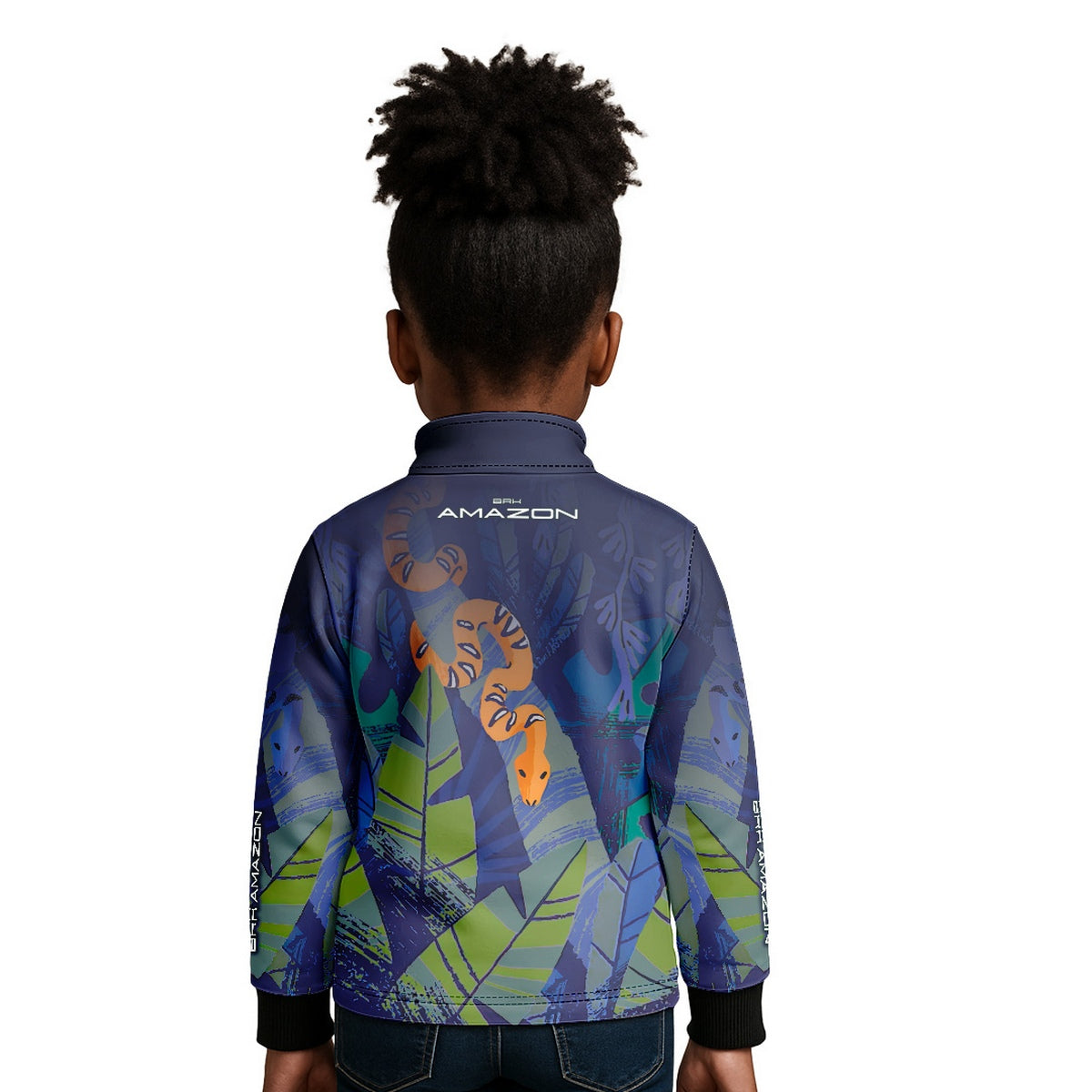 Camisa de Pesca Infantil Brk Amazon Cobra com Proteção UV50