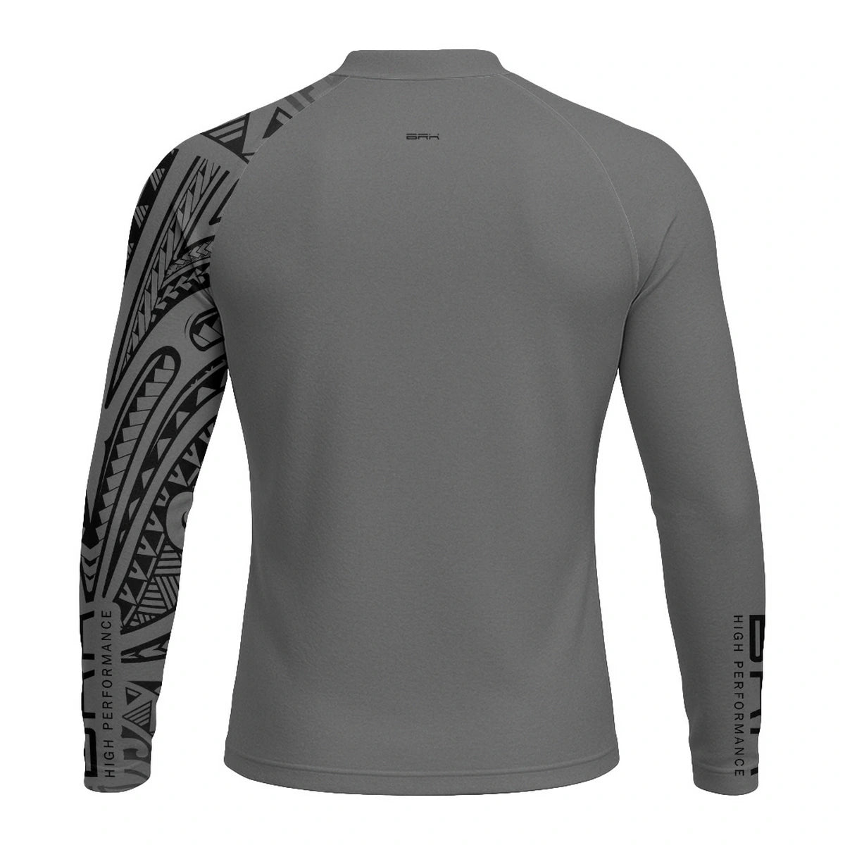 Camisa UV50 Segunda Pele Brk Maori Design Cinza e Preto