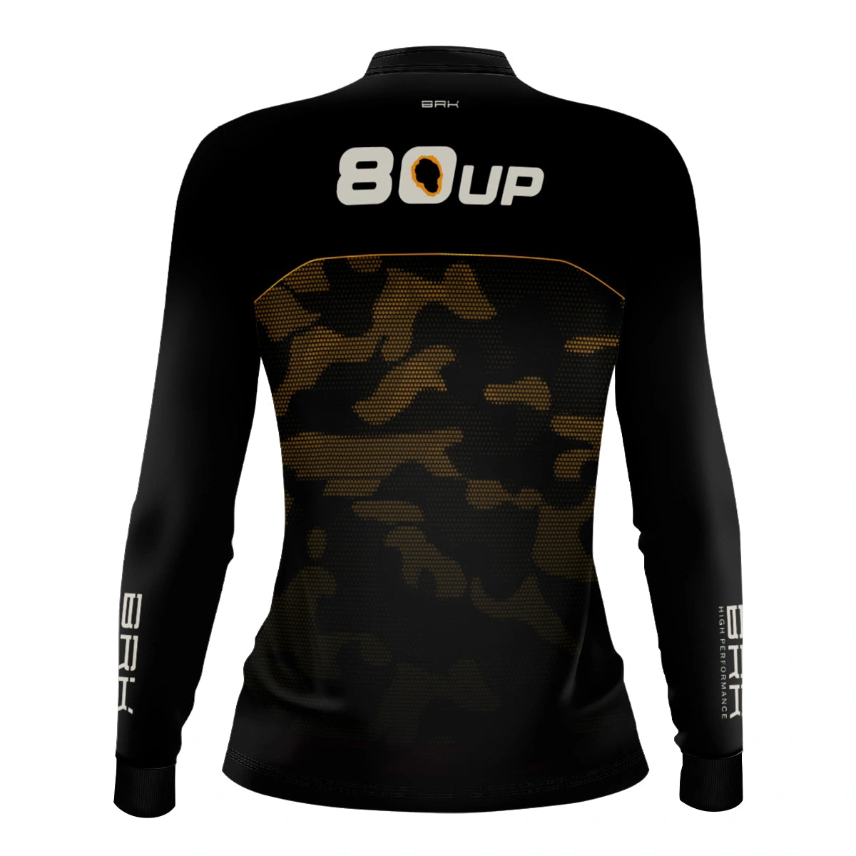 Camisa de Pesca Feminina Brk 80UP Camuflada Amarela com Proteção UV50