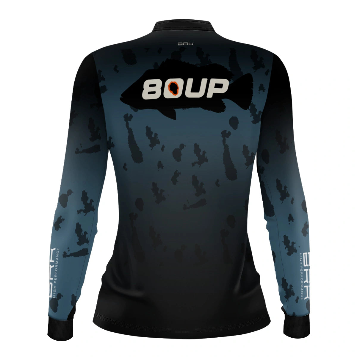 Camisa de Pesca Feminina Brk 80UP Azul com Proteção UV50