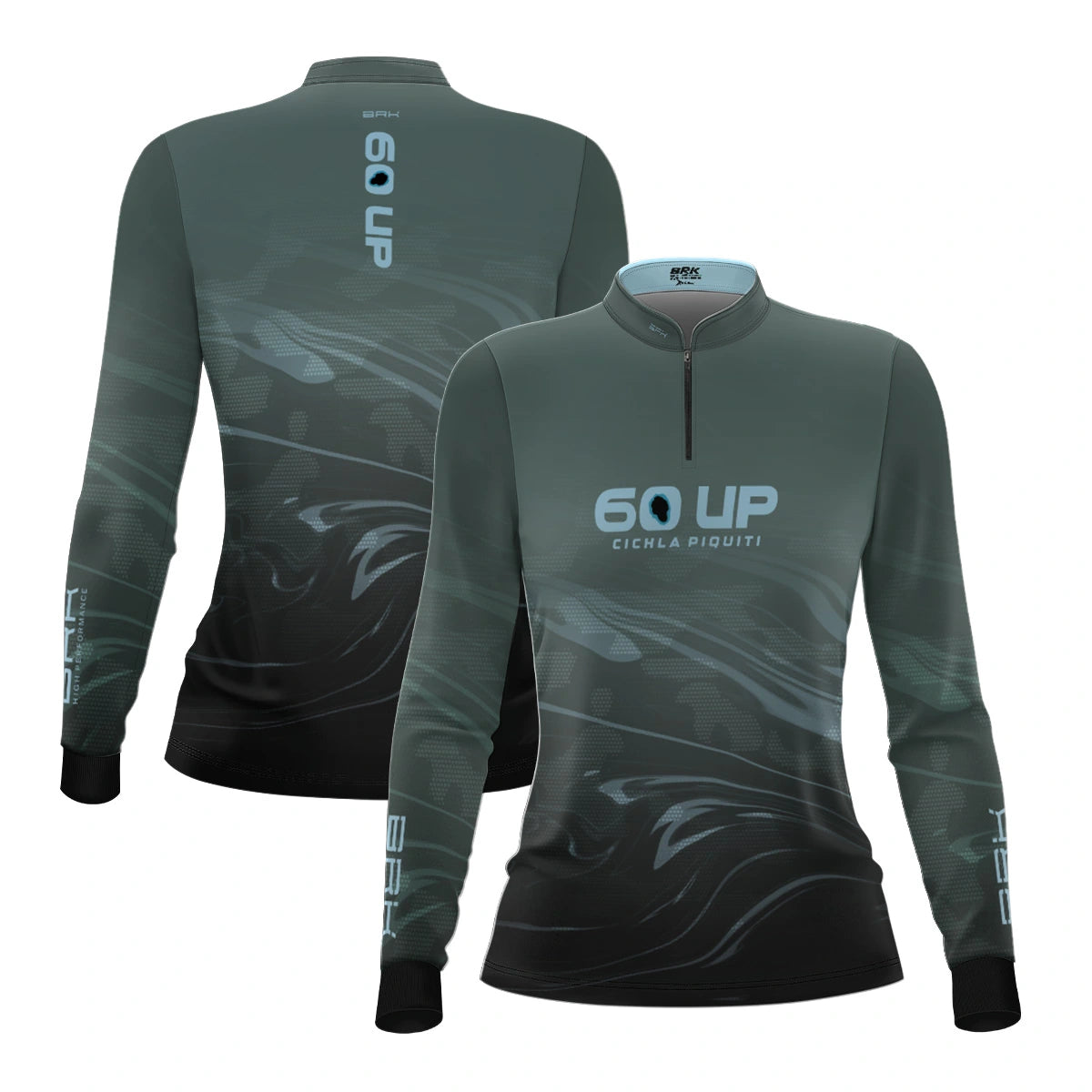 Camisa de Pesca Feminina Brk 60UP Distorções com Proteção UV50