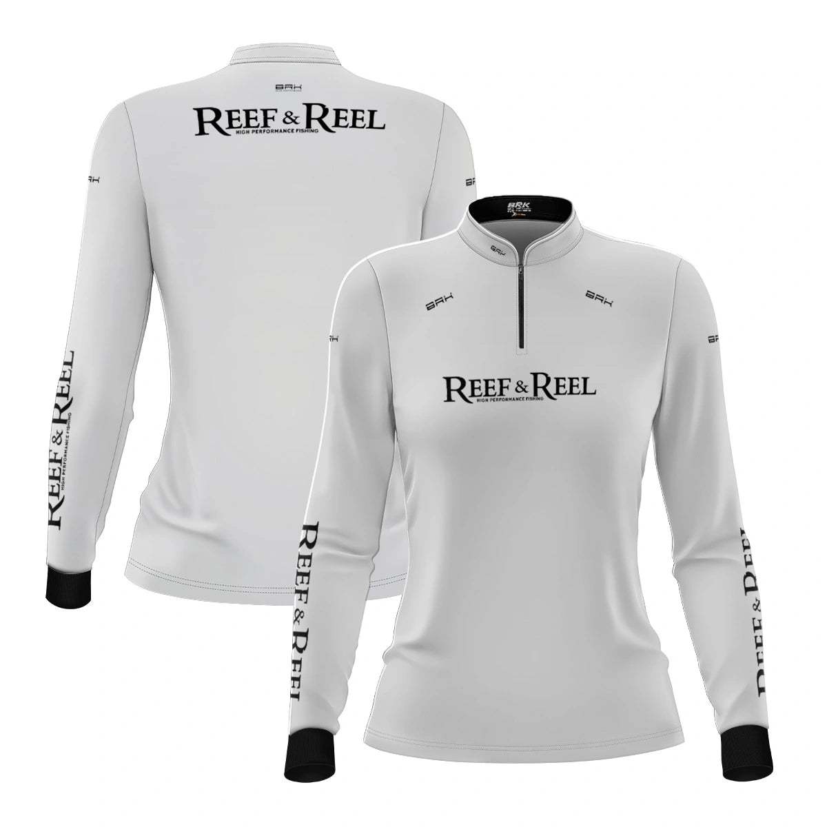Camisa de Pesca Feminina Brk Reef & Reel High Perfomance Branca com Proteção UV50