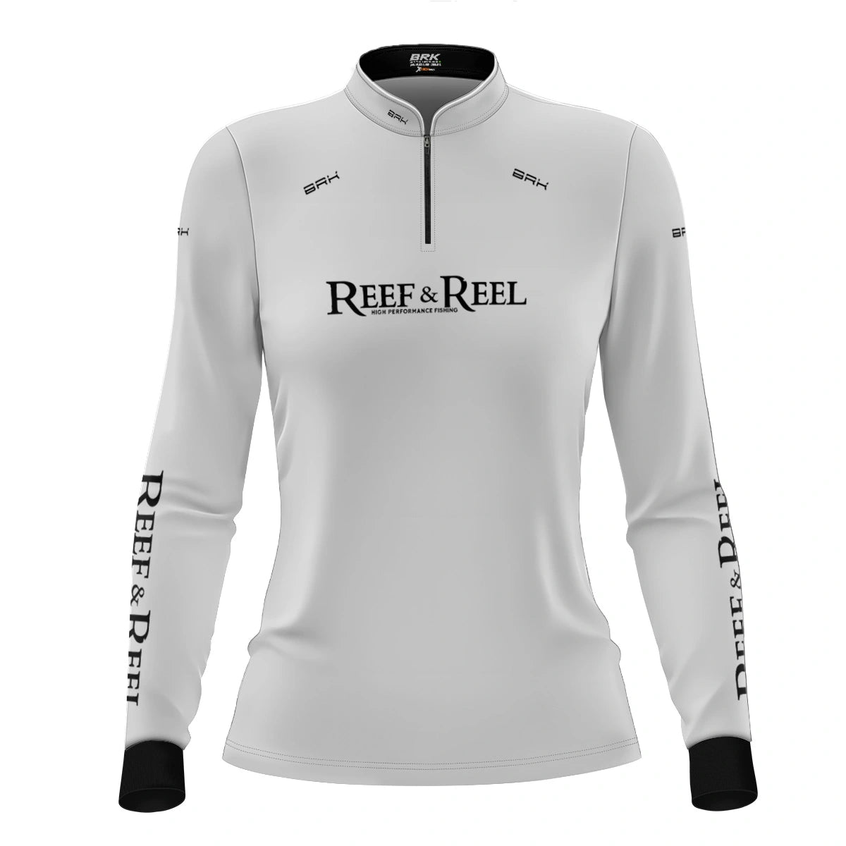 Camisa de Pesca Feminina Brk Reef & Reel High Perfomance Branca com Proteção UV50