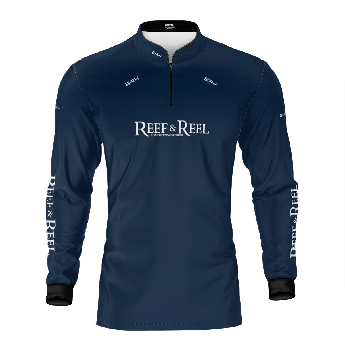 Camisa de Pesca Brk Reef & Reel High Perfomance Azul com Proteção UV50