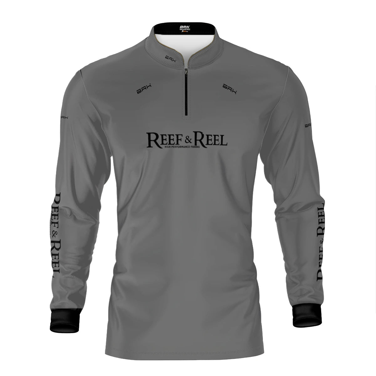 Camisa de Pesca Brk Reef & Reel High Perfomance Cinza com Proteção UV50