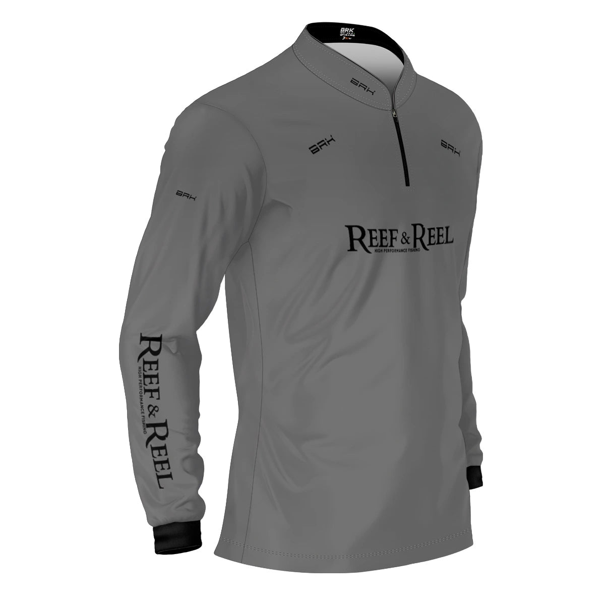 Camisa de Pesca Brk Reef & Reel High Perfomance Cinza com Proteção UV50