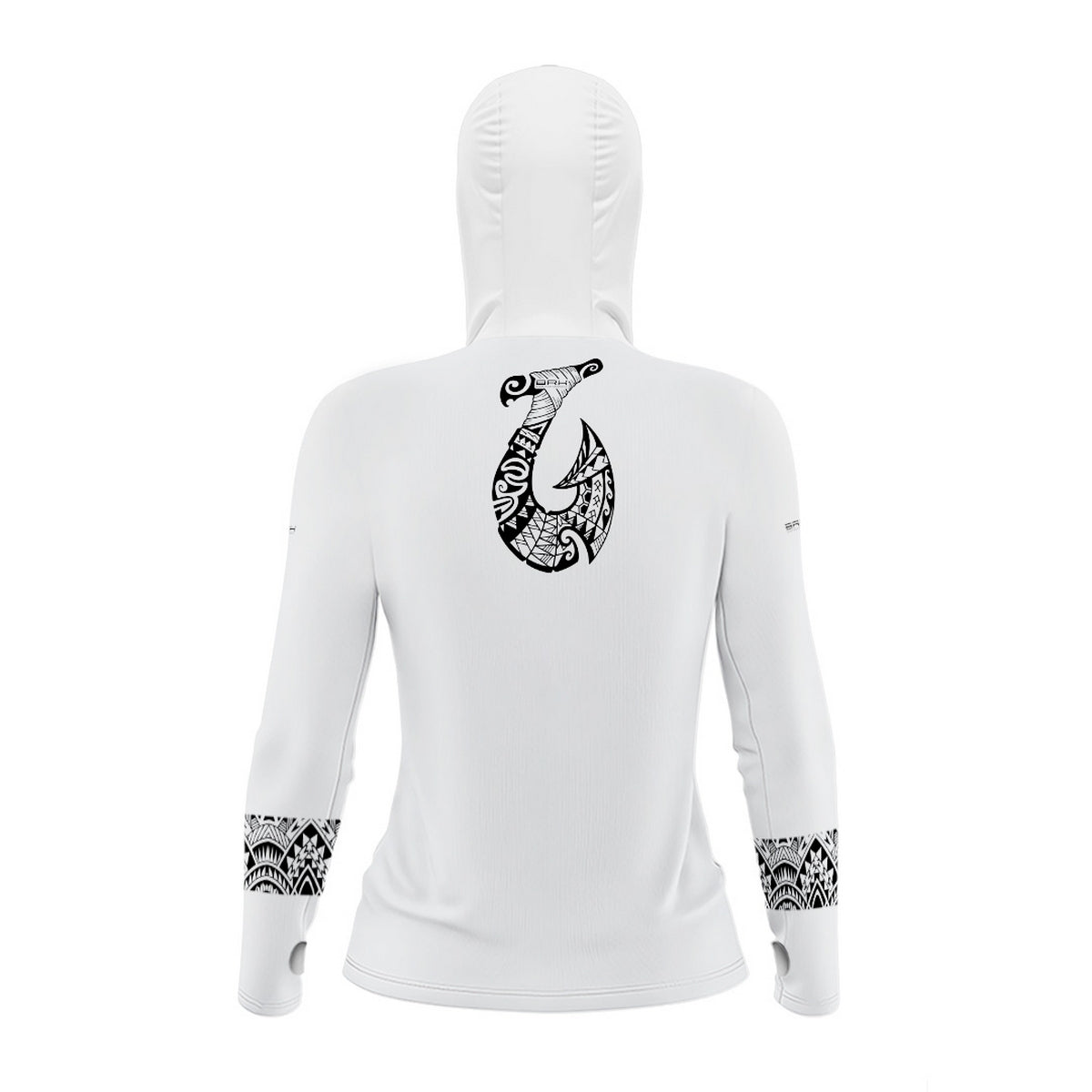 Camisa FusionX Feminina Maori Branca Anzol BRK com Proteção Solar UV50+