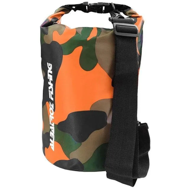 Bolsa Saco Estanque Albatroz Prova D'agua 15 Lts Camu Laranja