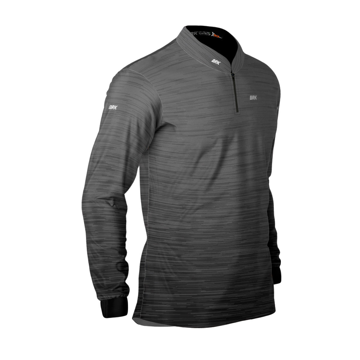 Camisa de Motociclismo Agro Brk Mescla Cinza com Proteção Solar UV50+