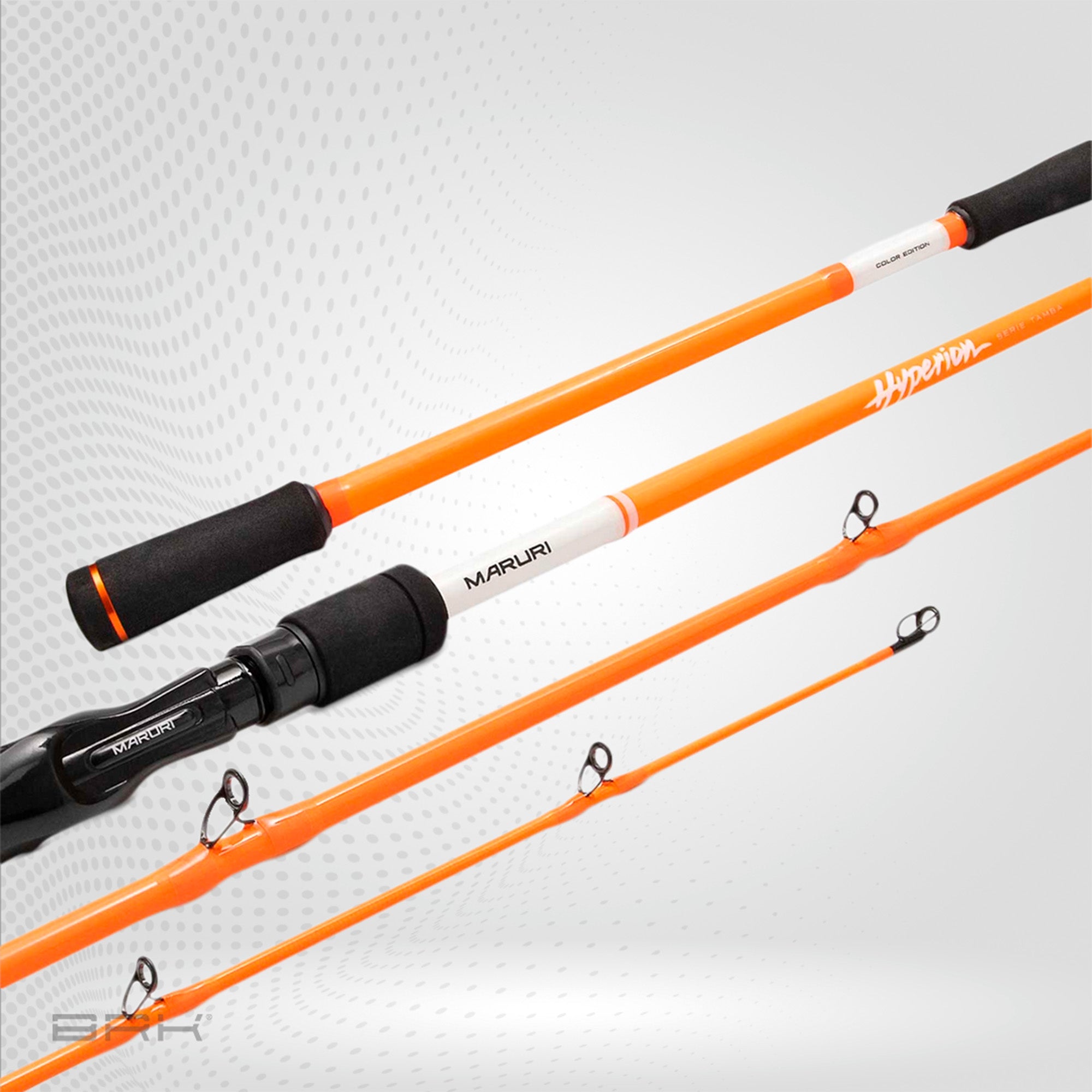 Vara de Pesca Maruri Laranja Hyperion C-802H 60lb 2,40m - Carretilha (2 Partes)