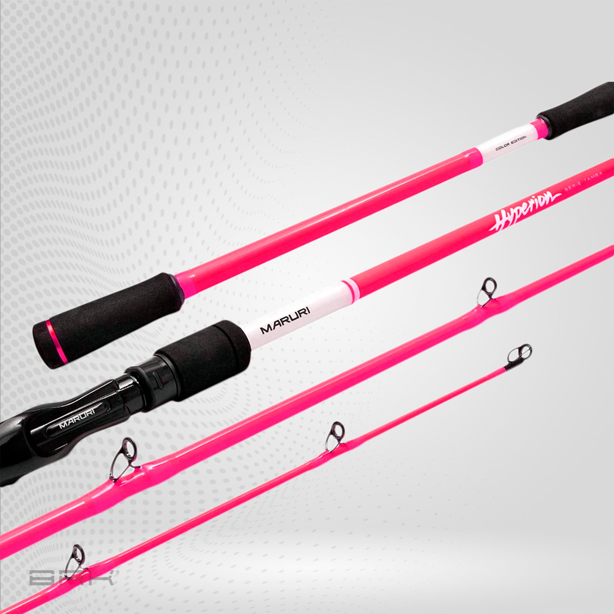 Vara de Pesca Maruri Rosa Hyperion C-902H 60lb 2,70m - Carretilha (2 Partes)