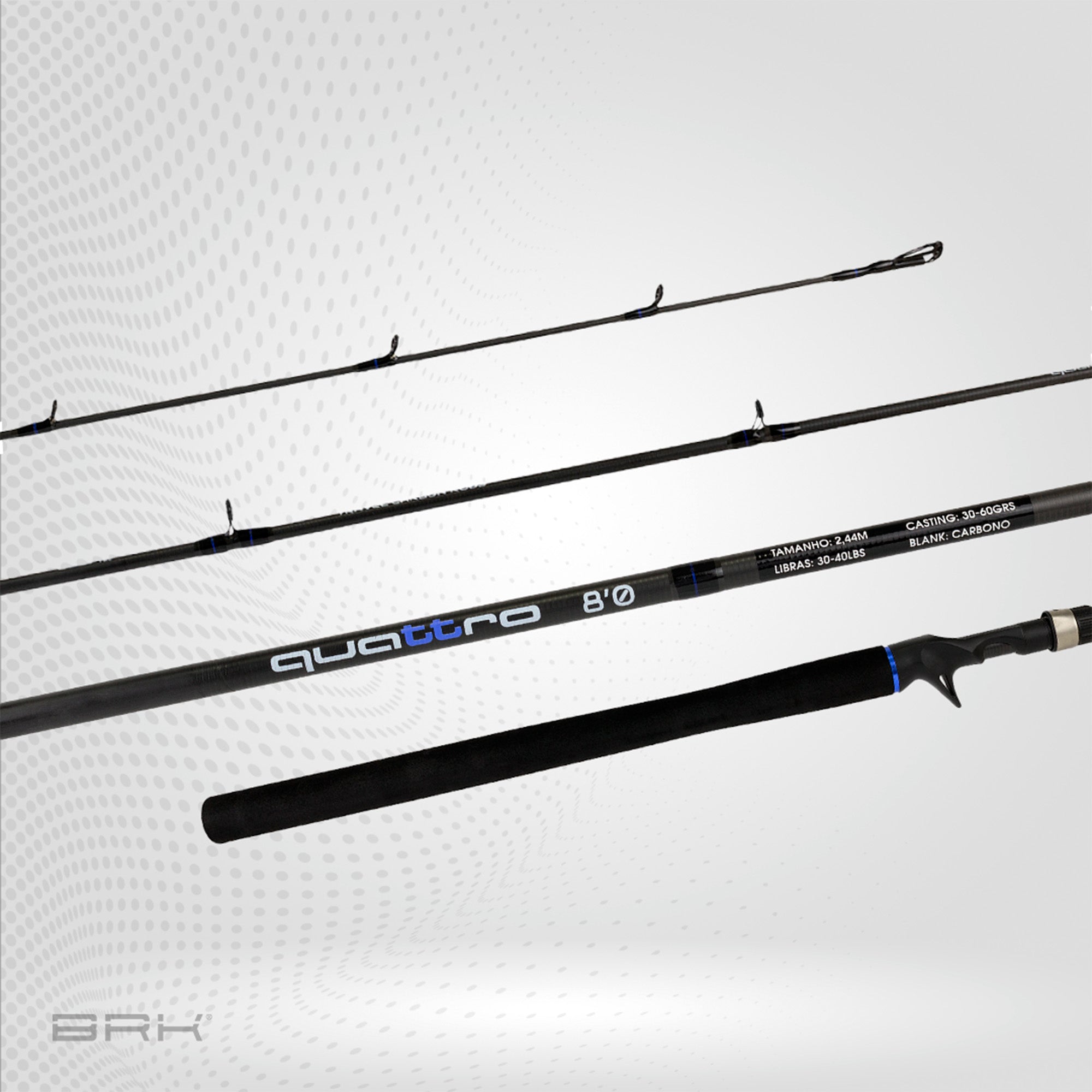 Vara de Pesca Albatroz Quattro 704 30lbs 2,13m - Carretilha (4 partes)