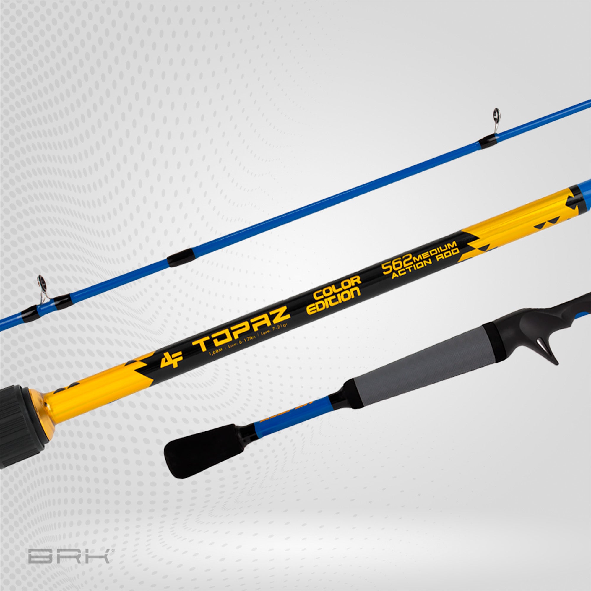 Vara de Pesca Albatroz Topaz Color Edition C602 12lbs 1,90m - Carretilha (2 partes)