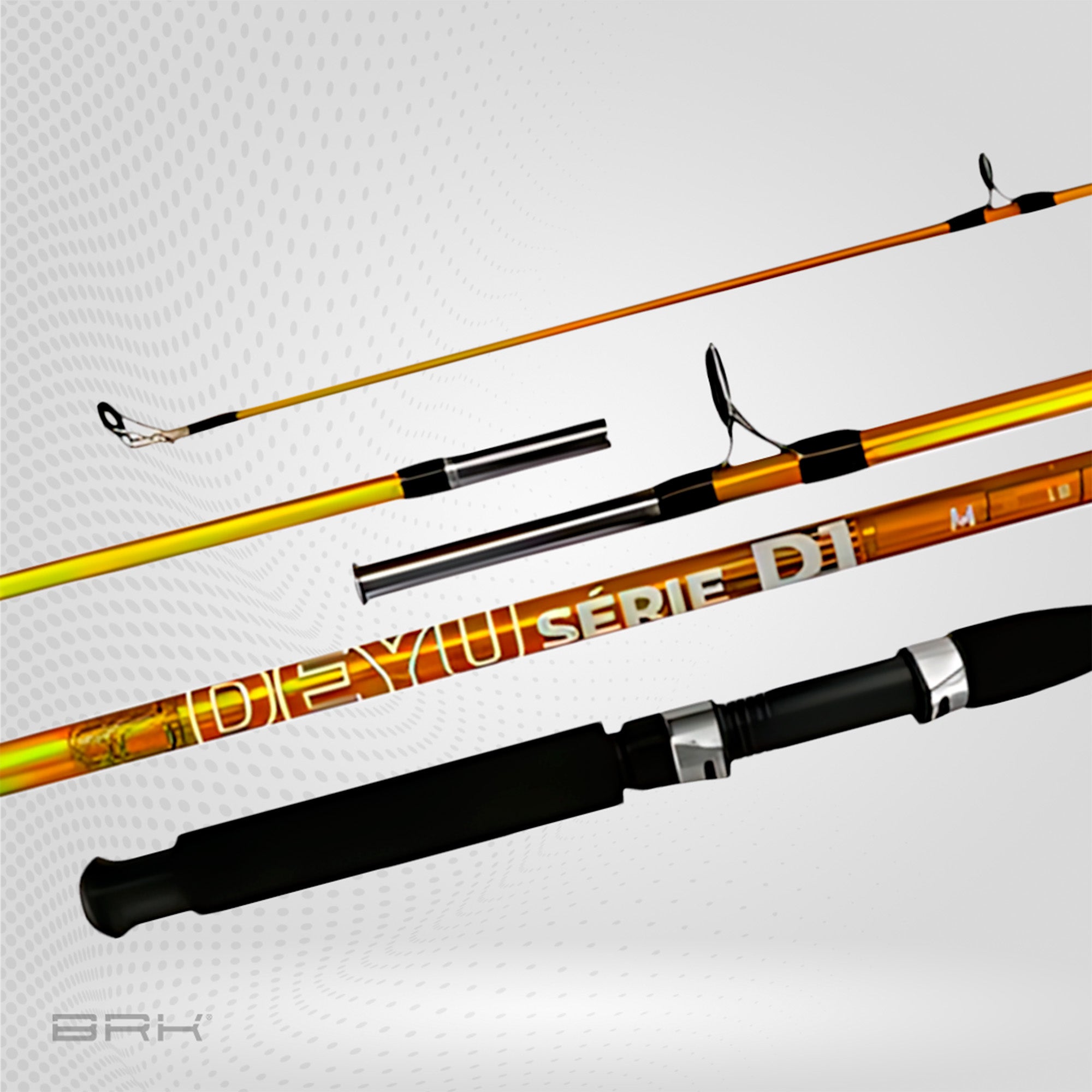 Vara de Pesca Deyu Série D1 25lbs 1,50m - Molinete (2 partes)
