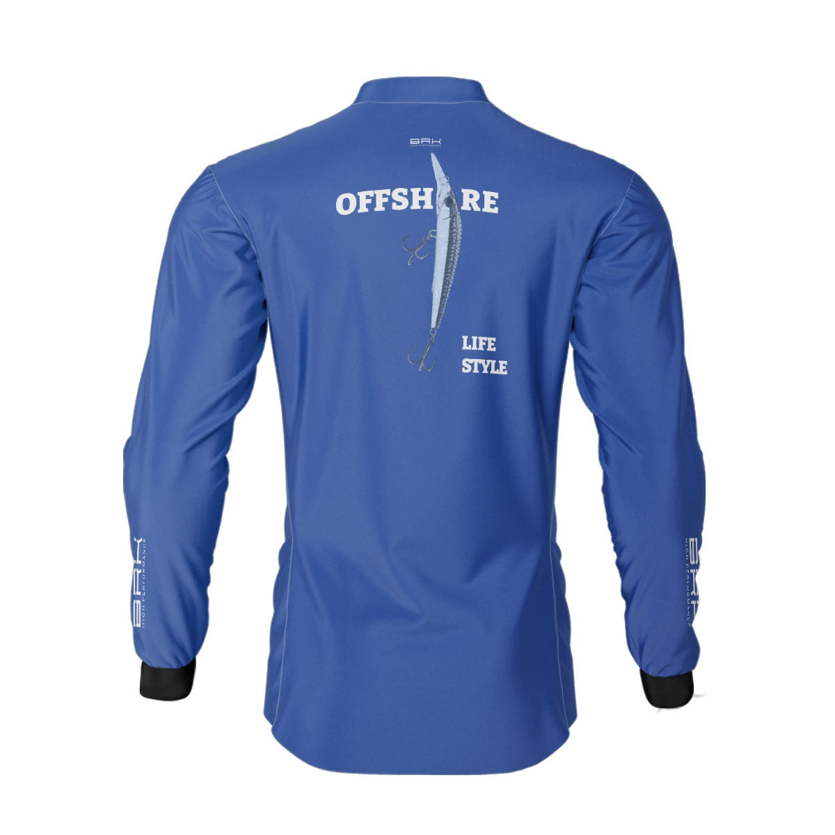 Camisa de Pesca Brk Offshore Isca Azul com Proteção Solar UV50+