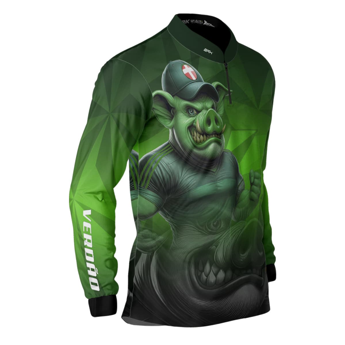 Camisa Brk Verdão Mascote Dá-lhe Porco com UV50+
