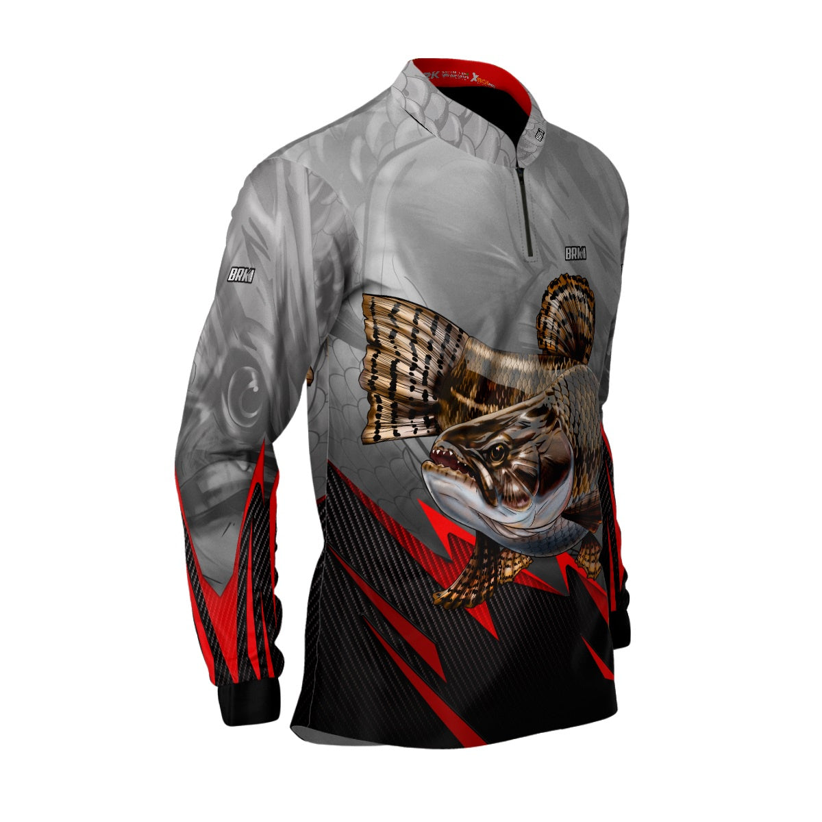 Camisa de Pesca Brk Traíra Cinza com Proteção UV50+