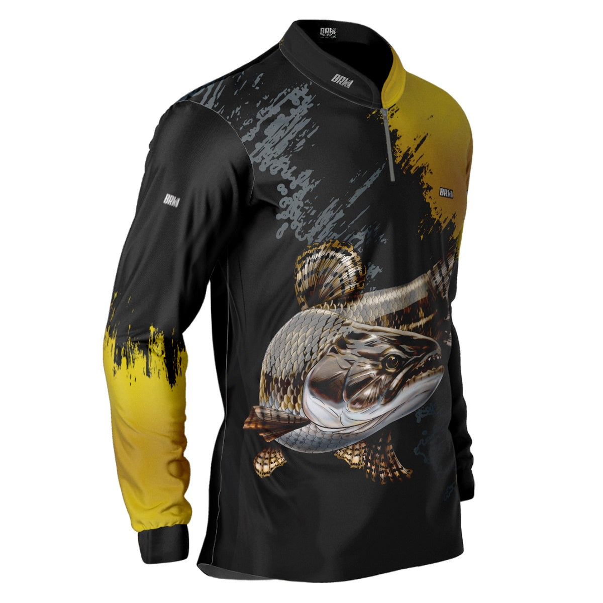Camisa de Pesca Brk Traíra Preta com UV50+