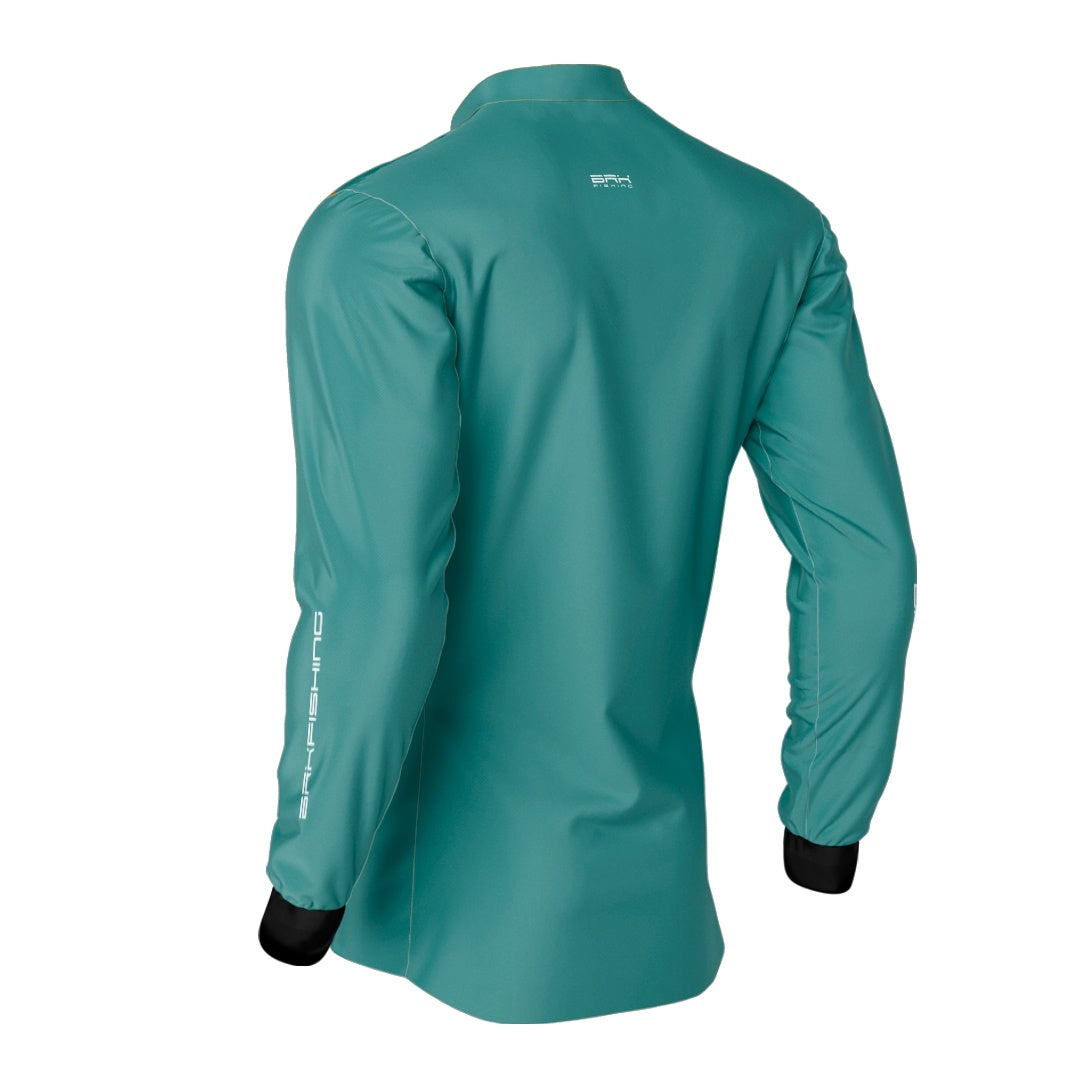 Camisa de Pesca Brk Performance Blue Azul com Proteção Solar UV50+