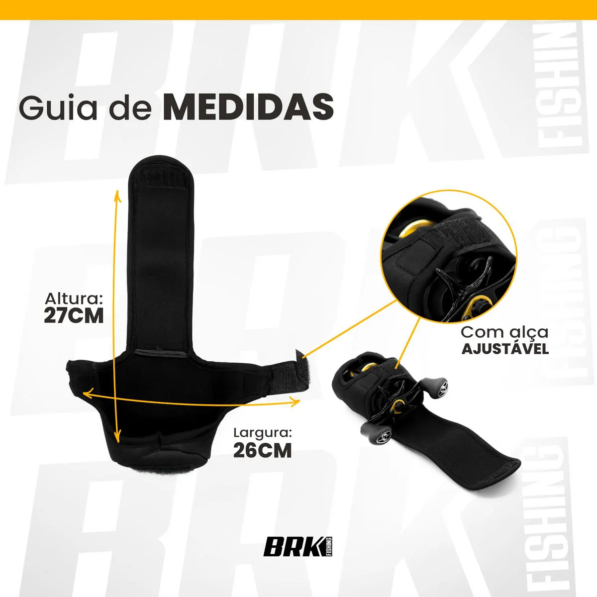 Capa Protetora de Carretilha Brk Perfil Baixo Fishing