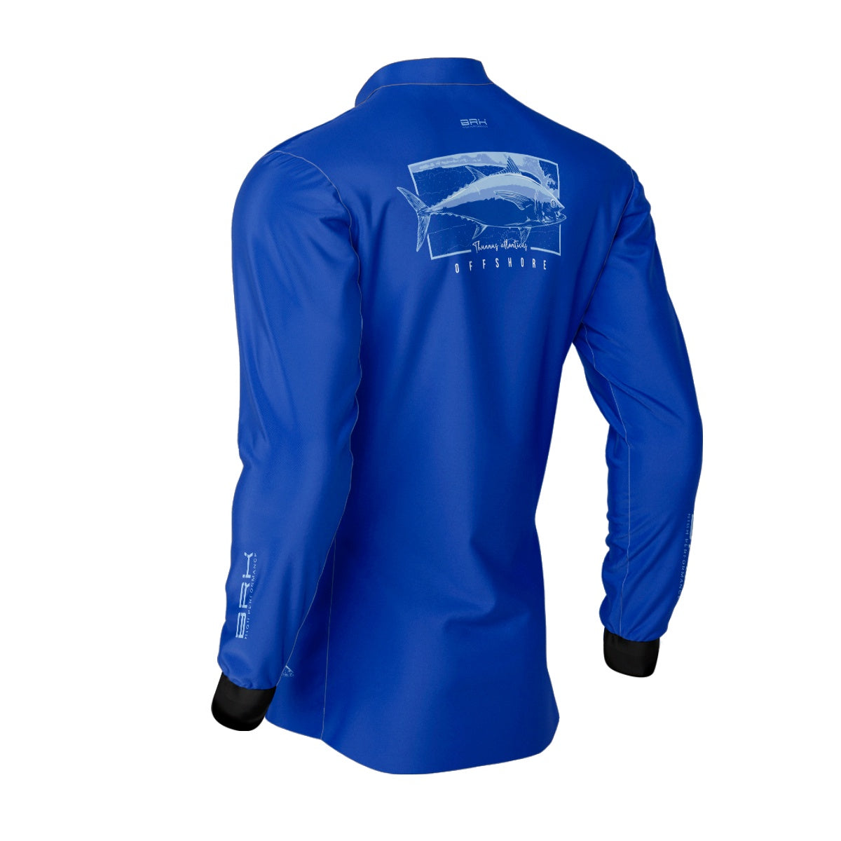 Camisa de Pesca Brk Atum Mapa Náutico Azul com Proteção Solar UV50+