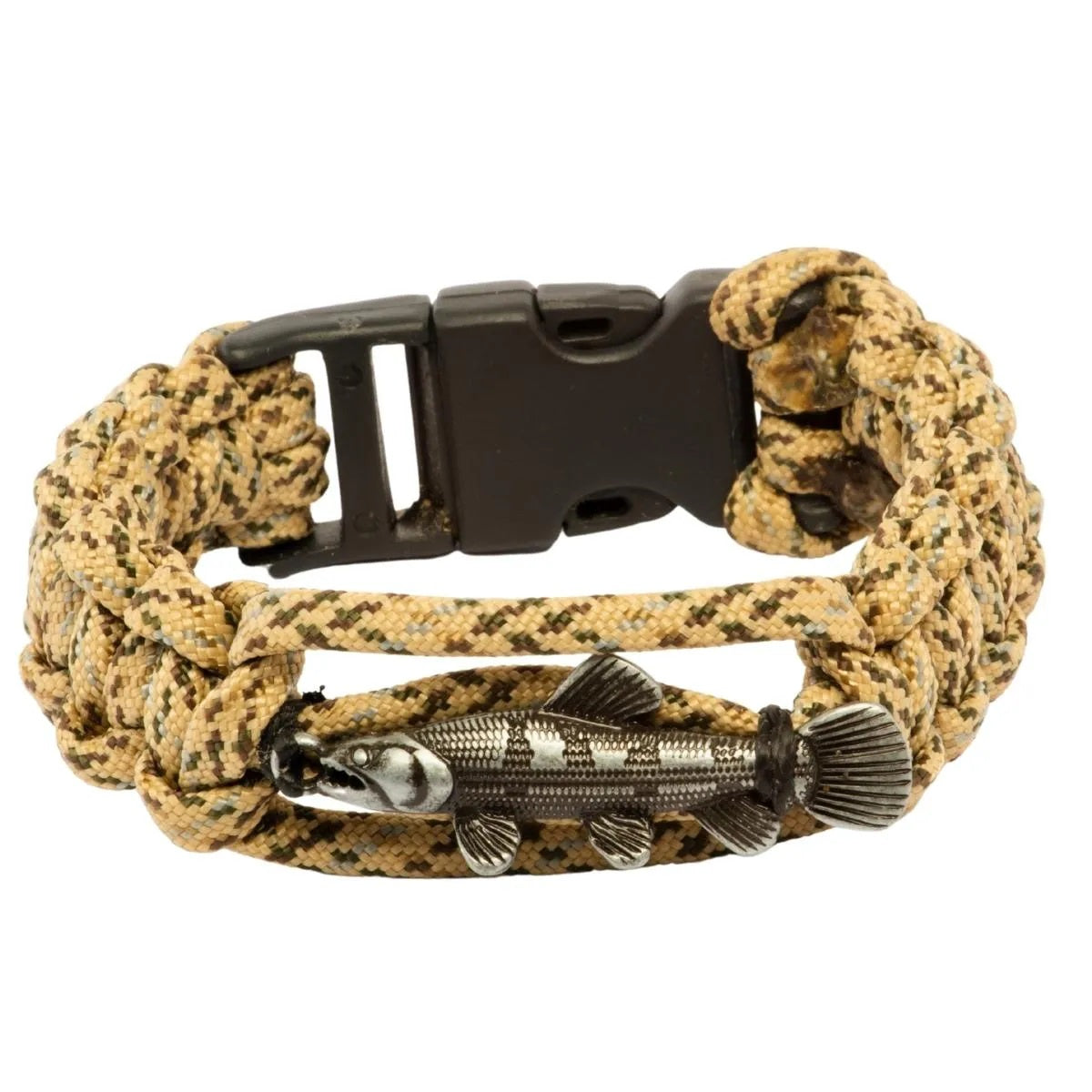 Pulseira Pescador Brk Paracord Traíra Grafite