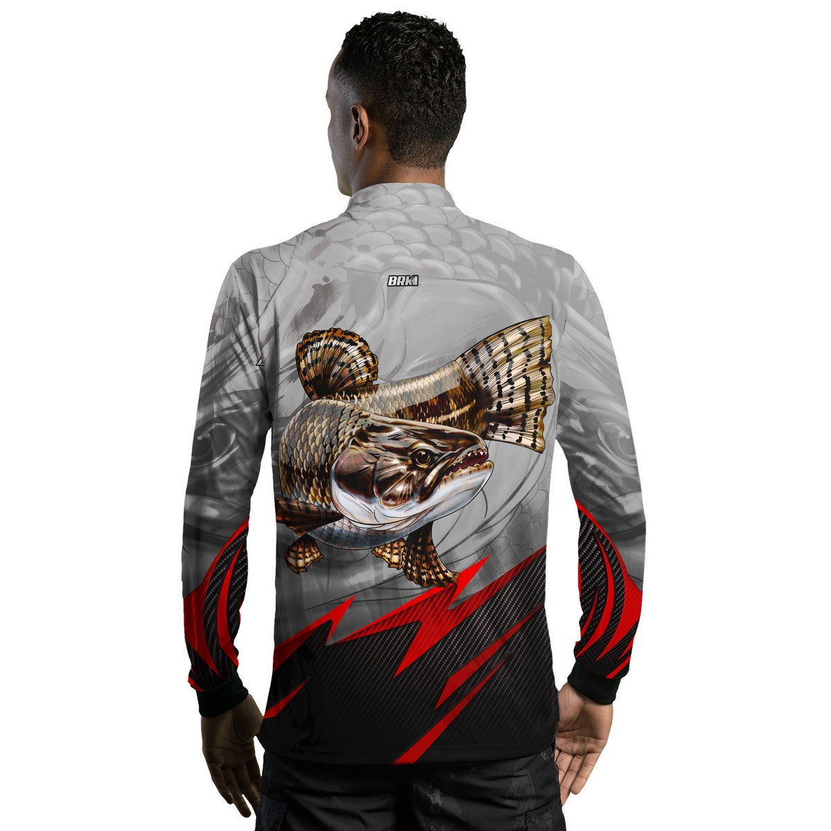 Camisa de Pesca Brk Traíra Cinza com Proteção UV50+