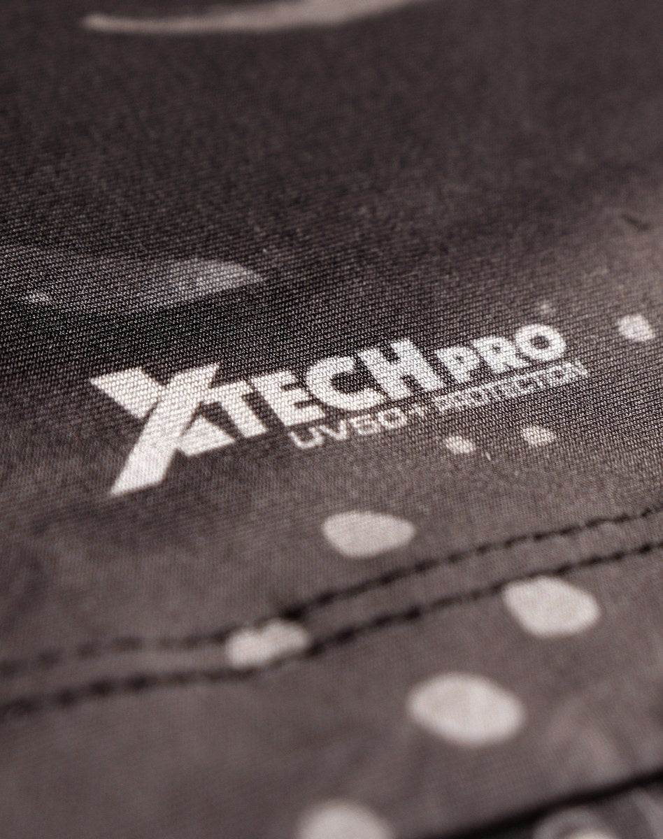 Camisa FusionX Brk Galaxy Cinza com Capuz e Proteção UV50+