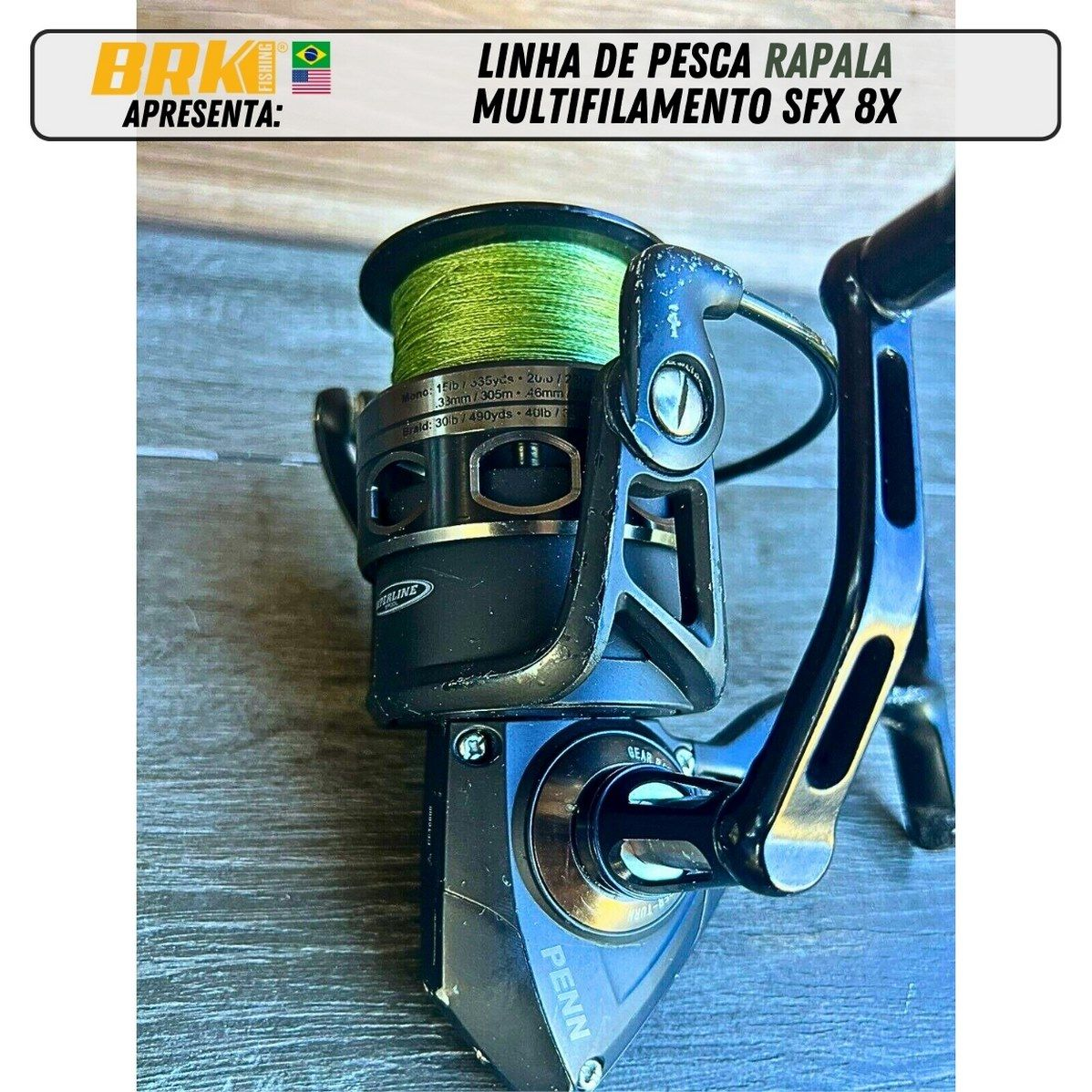 Linha de Pesca Rapala Multifilamento SFX 8X