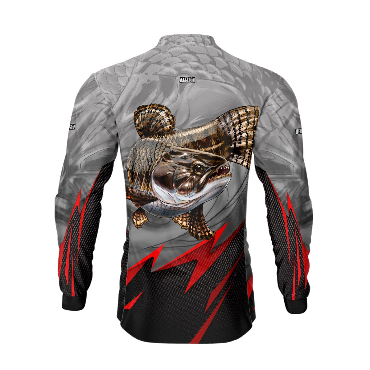 Camisa de Pesca Brk Traíra Cinza com Proteção UV50+
