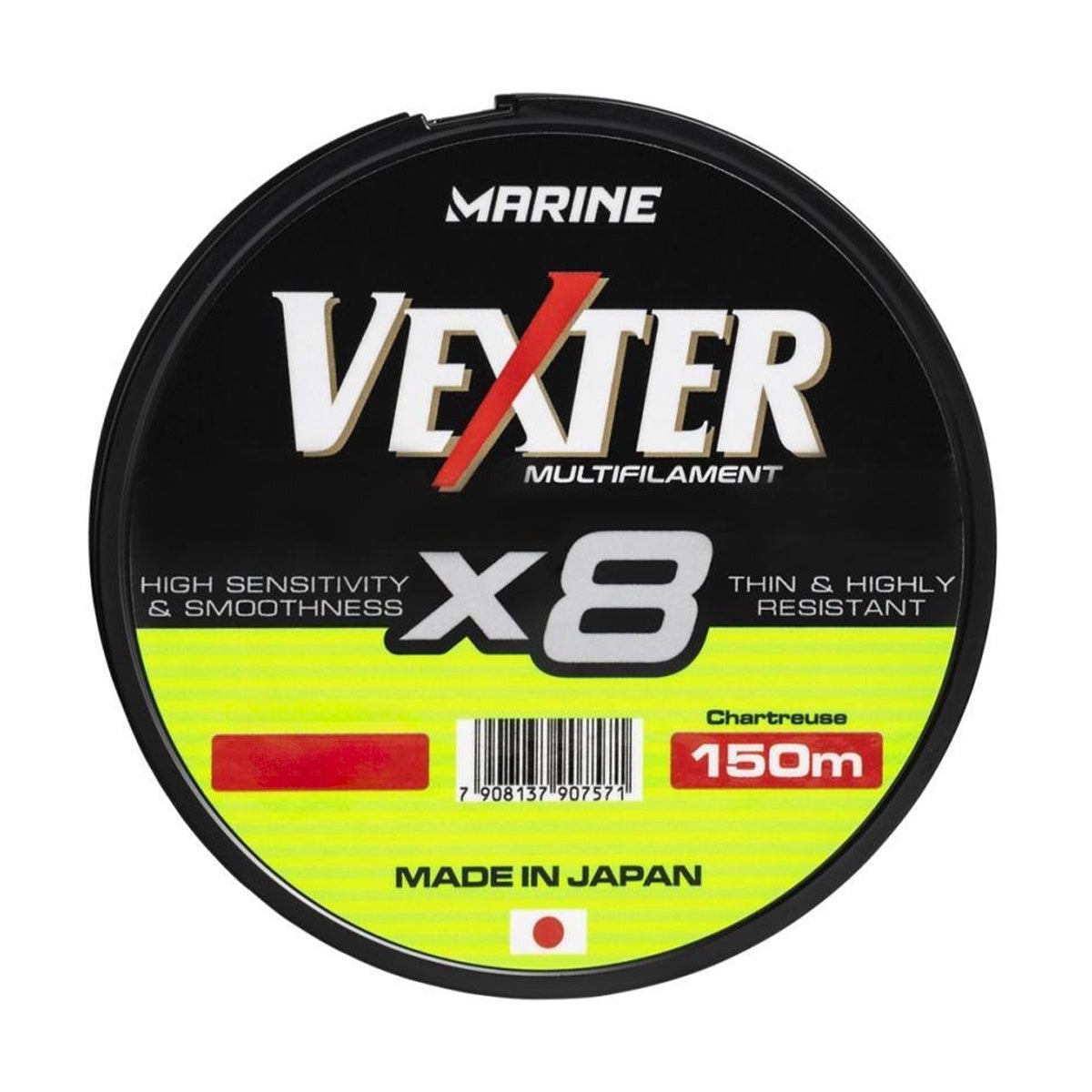 Linha Vexter X8 Mult Chartreuse 150m - Marine Sports