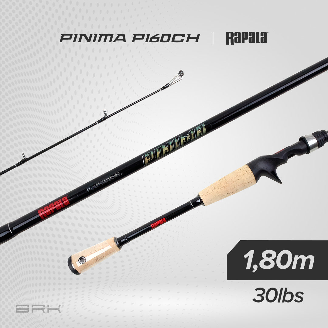 Vara de Pesca Rapala Pinima 11RAPI60CH 30lbs 1,80m - Carretilha (Inteiriça)