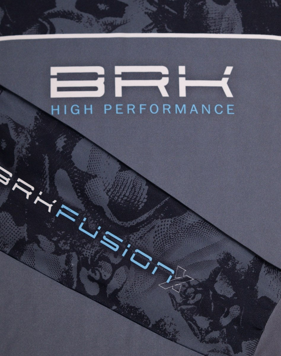 Camisa FusionX Brk Deep Camuflada Parcial Cinza com Capuz e Proteção UV50+