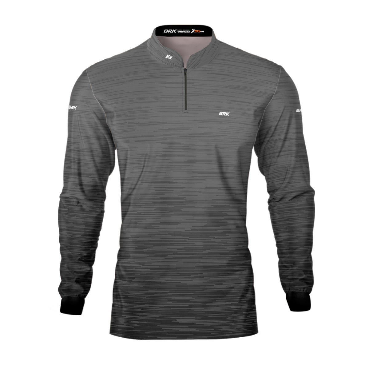 Camisa de Motociclismo Agro Brk Mescla Cinza com Proteção Solar UV50+