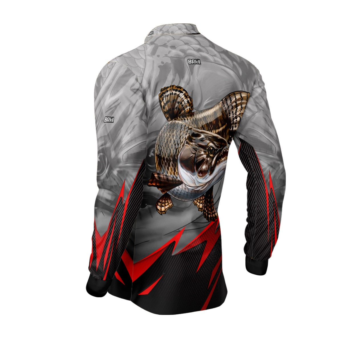 Camisa de Pesca Brk Traíra Cinza com Proteção UV50+