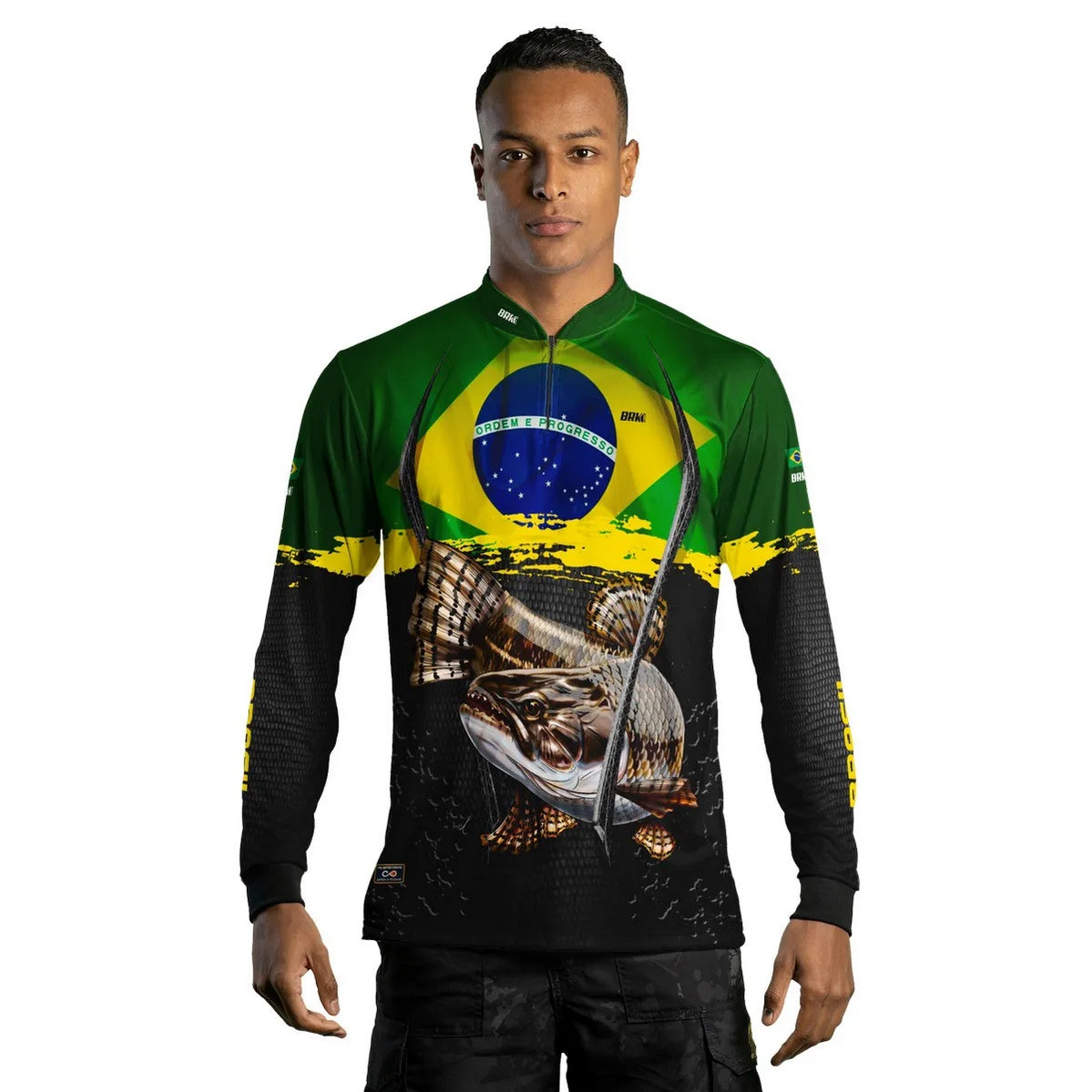 Camisa Brk Traíra Brasil Proteção Solar UV50+