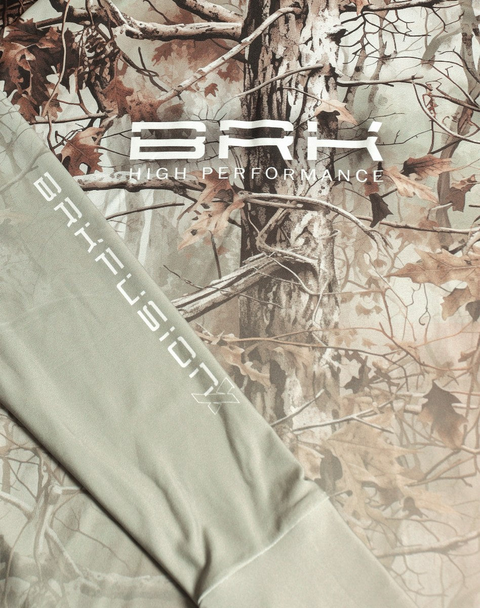 Camisa FusionX Brk Hunter Real Tree Camuflado com Capuz e Proteção UV50+