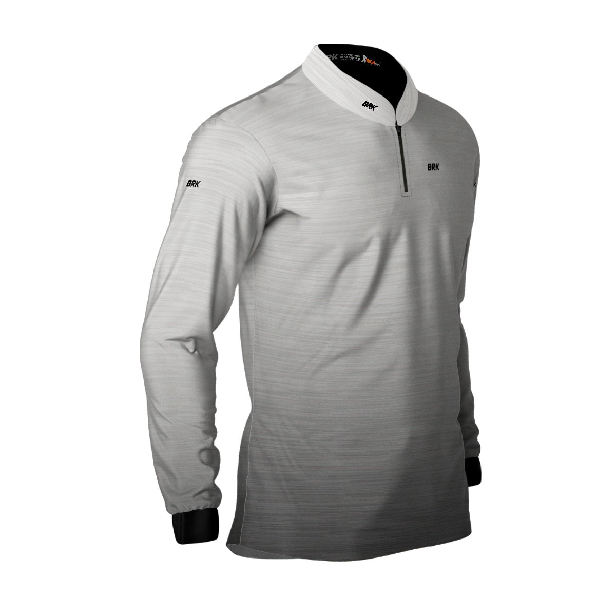 Camisa de Motociclismo Brk Mescla Branca com Proteção Solar UV50+