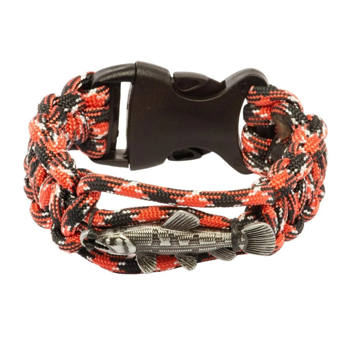 Pulseira Pescador Brk Paracord Traíra Grafite